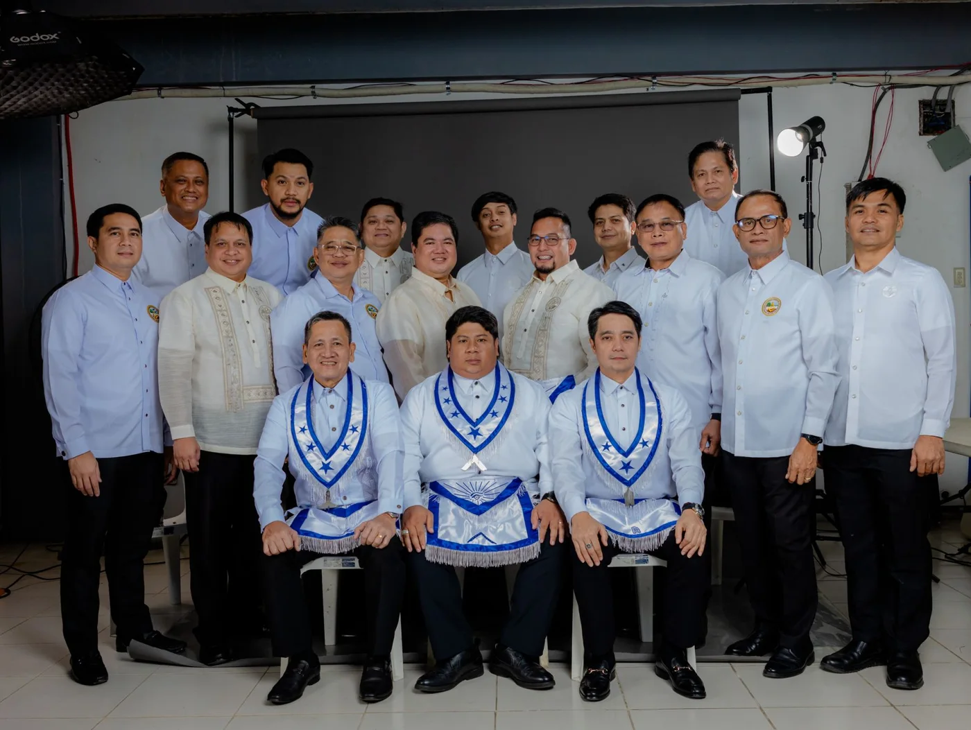 Current officers group photo of Montalban Masonic Lodge No. 376